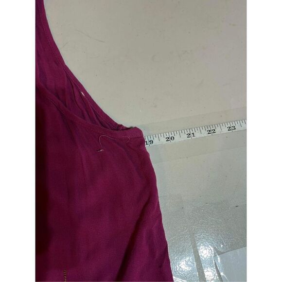 Maurice’s beaded embellished purple tank top size 1 Large wine burgundy - Picture 6 of 7